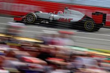 An ecstatic Romain Grosjean revelled in his sixth-place finish for Haas in their maiden grand prix -- declaring it was like "a win" for the new American team. Grosjean calmly held off the Force India of Nico Hulkenberg and the Williams of Valtteri Bottas 