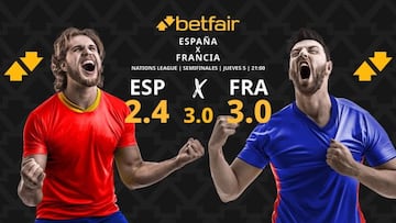 España vs. Francia: horario, dónde ver, pronósticos y cuadro