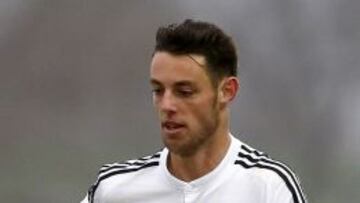 Burgui, con el Castilla.