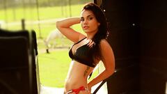 Larissa disfruta con el fútbol