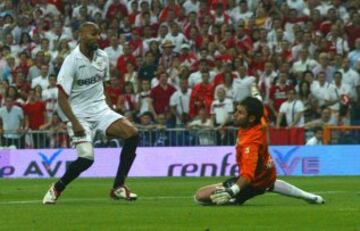 Gol de Kanouté el 3 de junio de 2007 que le dió la victoria al Sevilla frente al Getafe en la final de la Copa del Rey que se disputó en el Bernabéu