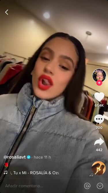 Rosala revoluciona Tik Tok con su llegada y sus ltimas u?as