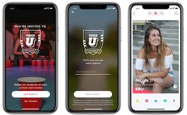Tinder U, la nueva función para ligar en la universidad