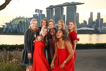 Kiki Bertens, Sloane Stephens, Naomi Osaka, Angelique Kerber, Caroline Wozniacki, Petra Kvitova  Elina Svitolina, y Karolina Pliskova.