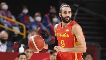 Ricky Rubio, durante los Juegos Olímpicos de Tokio, su última participación con la Selección.