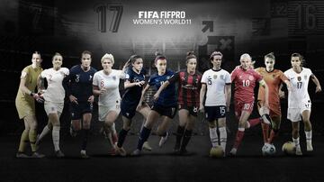 Premio al mejor once femenino FIFA FIFPRO 2020.
Endler, Bronze, Renard, Bright, Heath, Vero Boquete, Bonansea, Rapinoe; Cascarino, Miedema y Harder. 