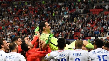 Chile (3)0-0 (0) Portugal: Bravo pasa a Cristiano y la Roja avanza a la final