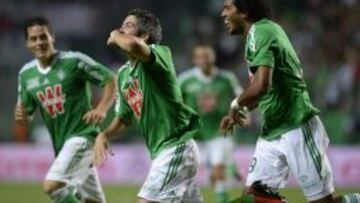 Fabien Lemoine celebrando un gol