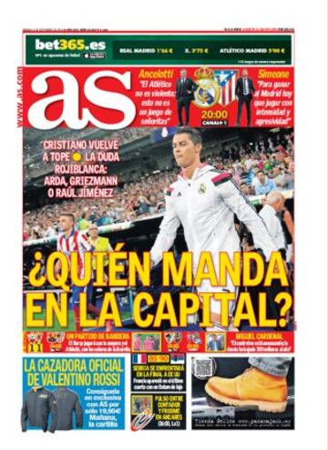 Las portadas de AS de septiembre