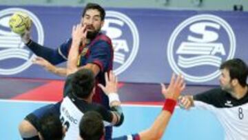 Karabatic, en una acción del partido.