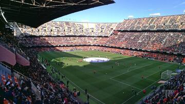 Mestalla instala el sistema 'Ojo de Halcón' para la Champions