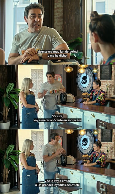 ‘La que se avecina’ dice adiós a Vicente con Amador esparciendo sus cenizas por el estadio del Atleti