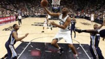 Boris Diaw, durante un partido ante los Grizzlies en estos Playoffs.