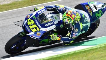 Valentino Rossi con la Yamaha.