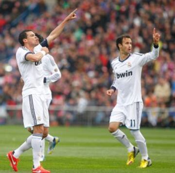 Pepe celebra el 1-1.