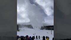 Snownado en la estación de esquí de Breckenridge, Colorado, Estados Unidos, el 13 de enero del 2024.