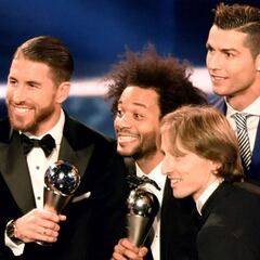 Cinco del Madrid y tres del Barça en el XI de los premios 'The Best'