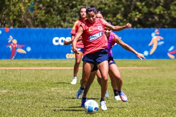 La Selección Colombia Femenina realizó su último entrenamiento en Villa Loyola antes de disputar la gran final de la Copa América Femenina ante Brasil.