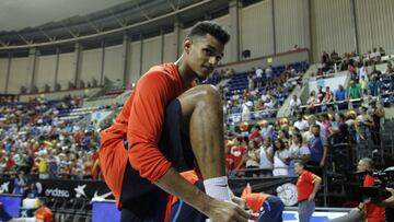 Sebas Saiz, jugador de la Selección, atendió a los medios y aseguró que quiere una de las 12 plazas para el Mundial 2023.