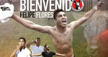 Felipe Flores fue mayormente suplente en Colo Colo, pero su representante lo llevó a México.