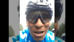 La alegría de Nairo a su llegada a Medellín para el Tour Colombia