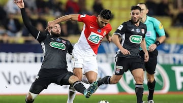 Falcao García jugó 69 minutos en la derrota del Mónaco ante el Lyon, por la Copa de Francia.