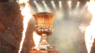 Presentación de la Supercopa de España en el King Fahd International Stadium.