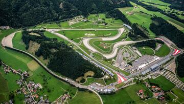 Vista panorámica de Red Bull Ring.