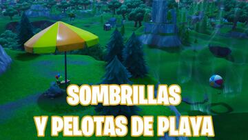 Fortnite Battle Royale: aparecen sombrillas y una pelota de playa en la isla