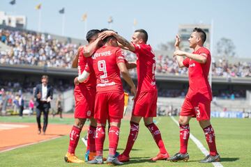 Diablos es de los más enrrachados del momento con cuatro triunfos en sus últimos cuatro compromisos. Ahora, los ‘Diablos’ se impusieron a unos Pumas que siguen cayendo en este torneo en el que los mexiquenses mostraron más merecimientos para llevarse los tres puntos. Con este resultado, se mantuvieron en el tercer puesto de la tabla general mientras que los Universitarios mantuvieron el noveno.