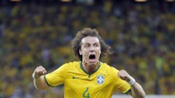 David Luiz marcó el segundo gol de Brasil.