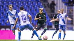  Leonardo Suarez of Santos during the game Puebla vs Santos, corresponding Round 02 the Torneo Apertura 2022 of the Liga BBVA MX at Cuauhtemoc Stadium, on July 8, 2022.

<br><br>

Leonardo Suarez de Santos durante el partido Puebla vs Santos, correspondiente a la Jornada 02 del Torneo Apertura 2022 de la Liga BBVA MX en el Estadio Cuauhtemoc, el 8 de julio de 2022.