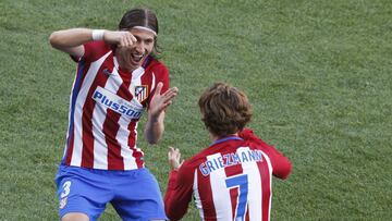 Filipe y Griezmann, del Atlético.