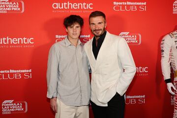 David Beckham y su hijo Cruz.