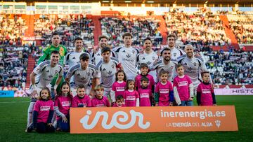 El once inicial del Albacete ante el Eldense.