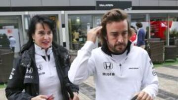 Fernando Alonso puntuó en Rusia.
