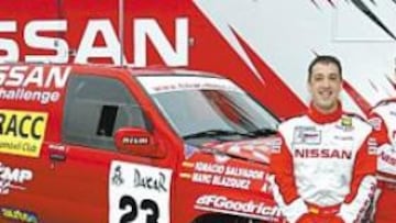 <b>NOVATO Y EXPERTO. </b>Marc Blázquez, a la derecha, junto a su experimentado copiloto Nacho Salvador.