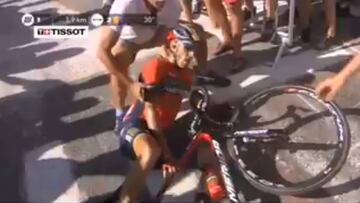 Nibali tiene que retirarse del Tour con una v谷rtebra rota