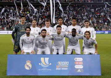 Equipo del Real Madrid.