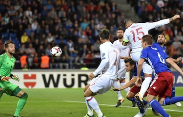0-1. Sergio Ramos marcó el primer gol.