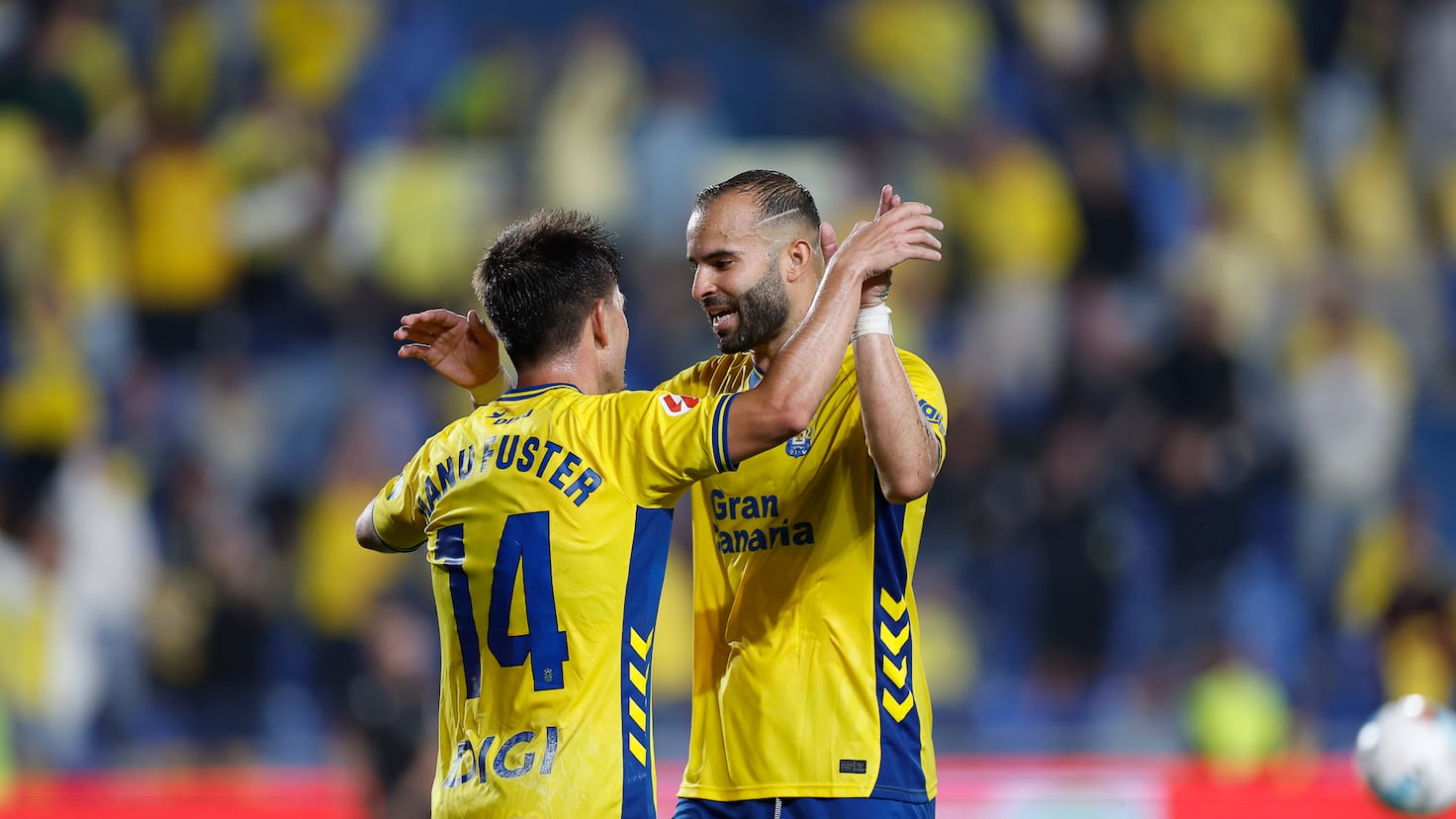 Acción del partido entre Las Palmas y Leganés