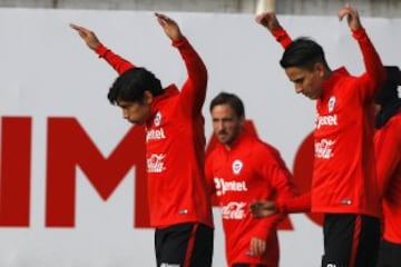 Arturo Salah visitó a la Roja en Pinto Durán