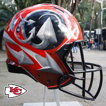 Los 32 cascos de los equipos de la NFL en versión artística