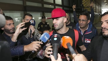 Jesé a su llegada a Las Palmas