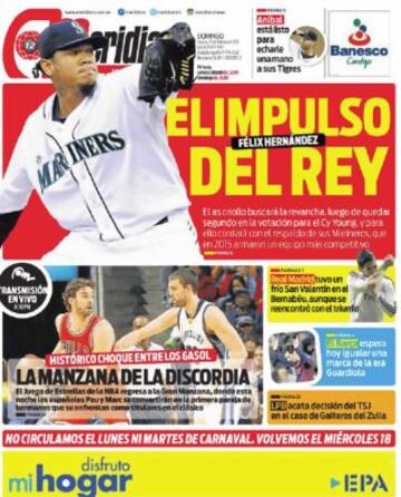 Portadas de la prensa deportiva