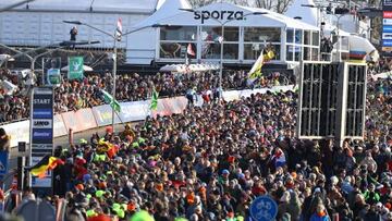 Imagen del circuito de Hoogerheide durante la disputa de la carrera masculina de los Mundiales de Ciclocross.