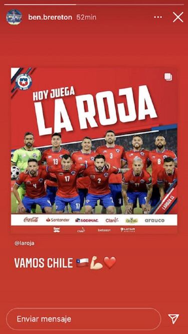 "Vamos Chile": Brereton volvió a enviar un mensaje de apoyo a la Roja