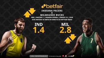 Indiana Pacers vs. Milwaukee Bucks: horario, TV, pronósticos, estadísticas y cuadro