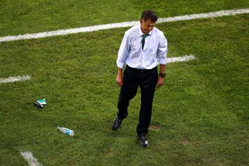 Los rostros de Juan Carlos Osorio en la derrota de México ante Alemania en la Confederaciones