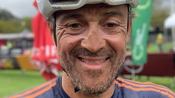 El exseleccionador español Luis Enrique Martínez, tras una etapa de la Absa Cape Epic 2023.